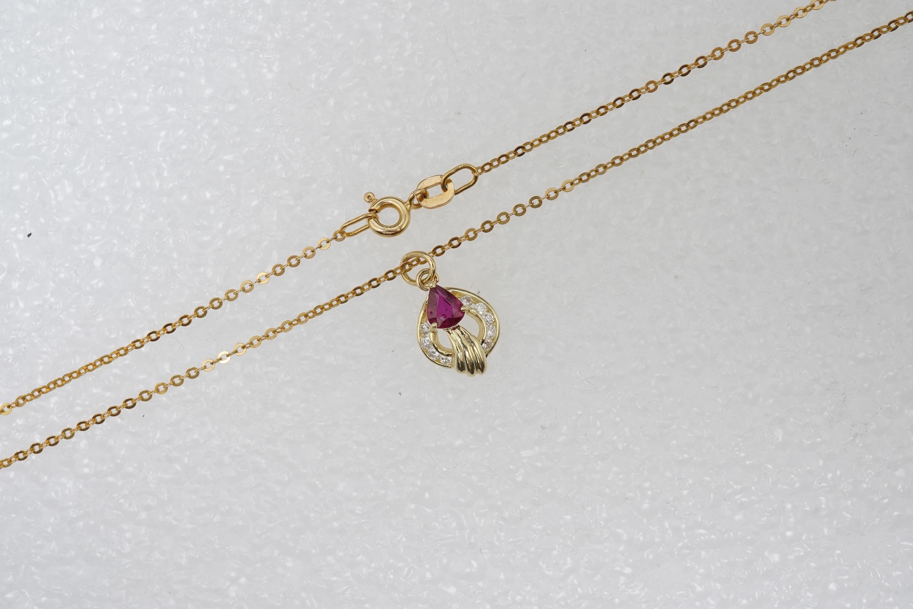 A ruby pendant